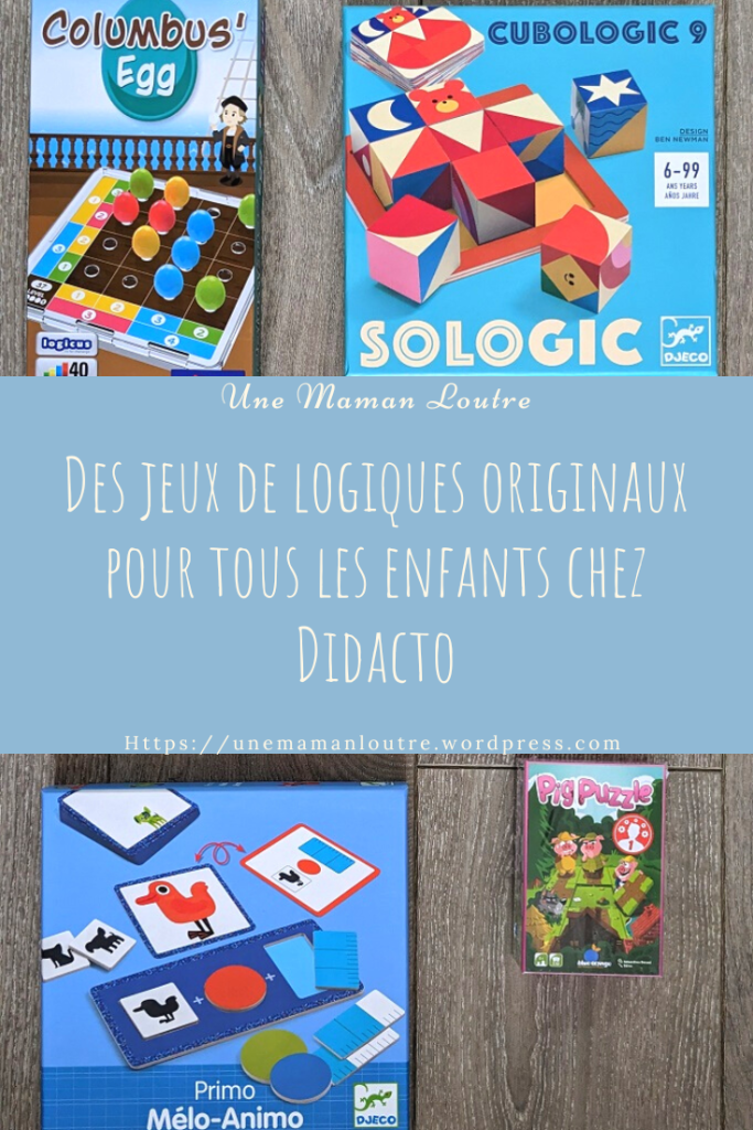 Ma sélection de quatre jeux de logiques originaux pour jeunes enfants chez  Didacto – Le blog et les jeux d'une Maman Loutre