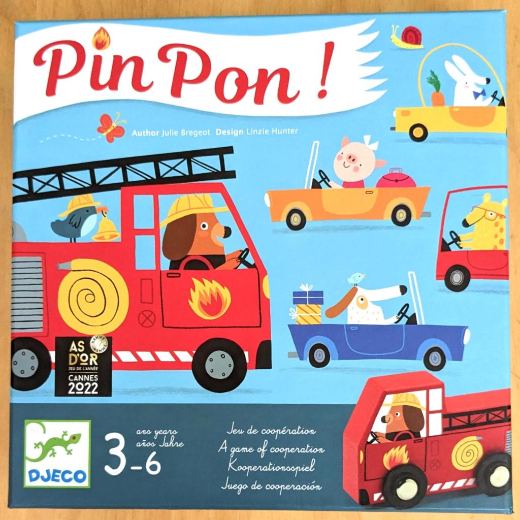 Mon avis sur PinPon, le jeu coopératif sur le thème des pompiers à découvrir dès 3 ans