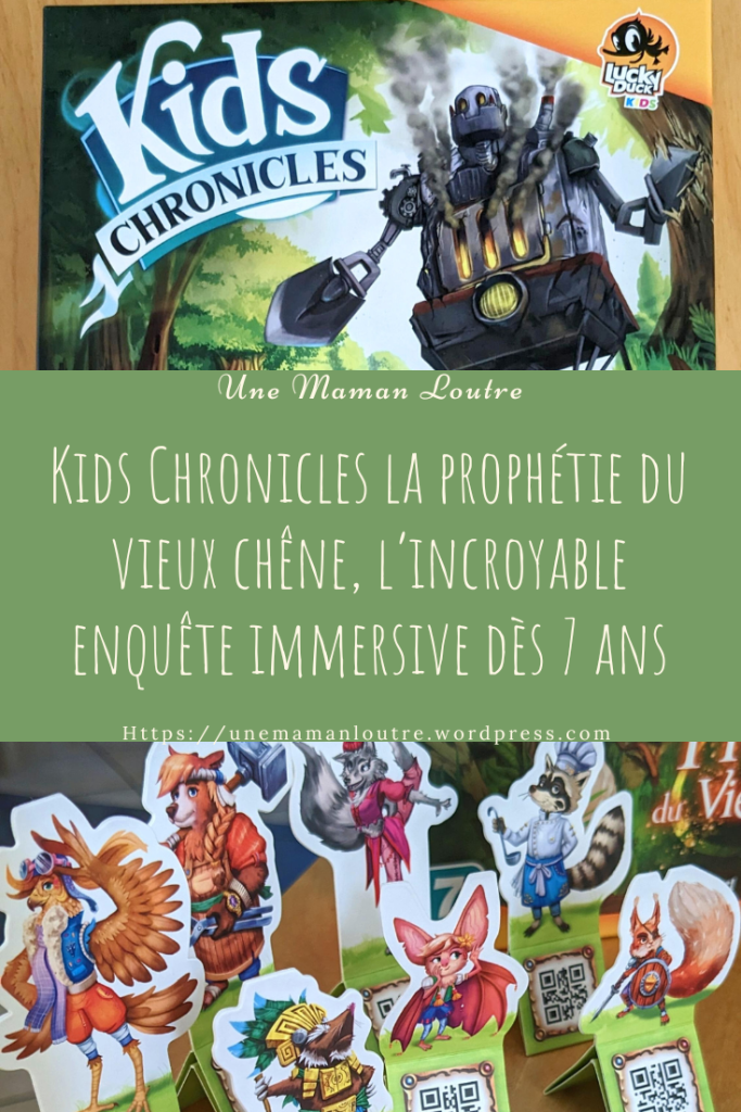 Mon avis sur Kids Chronicles, la prophétie du Vieux chêne, l'incroyable aventure immersive dès 7 ans